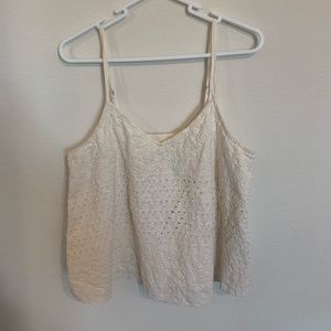 Hollister crochet/lace tank top